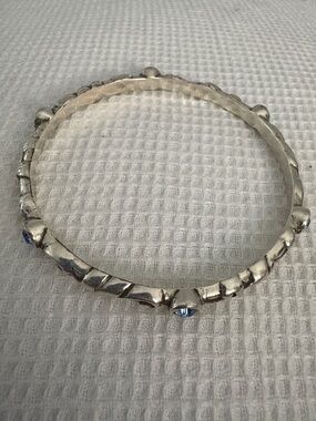 Brighton Silver-Tone Bracelet with Blue Accent Stones